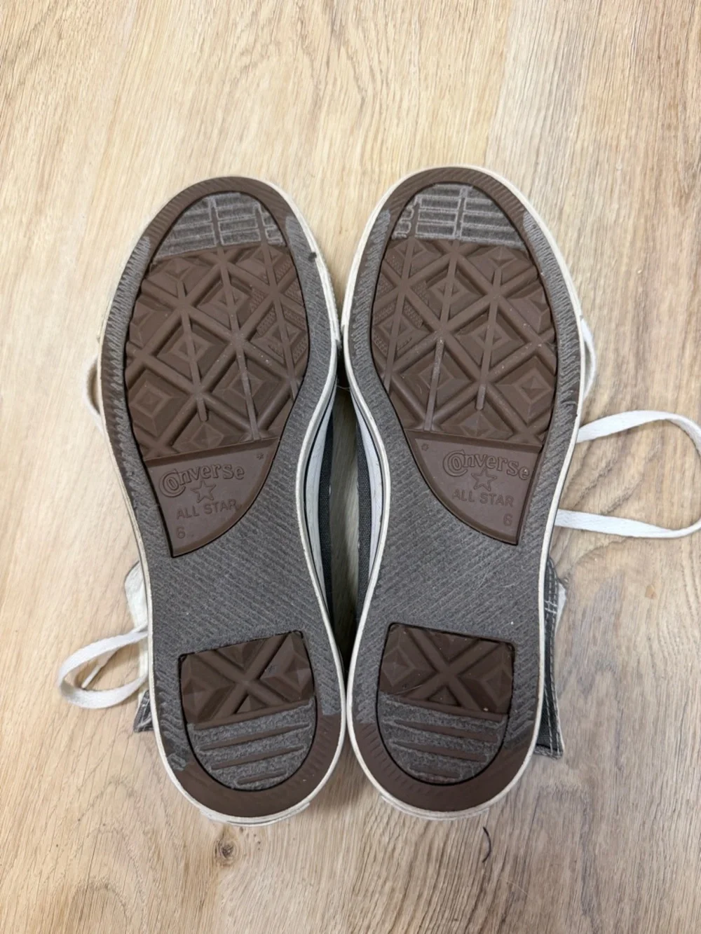 Converse Classic Grey Canvas High Top Sneakers - Picture 9 of 9